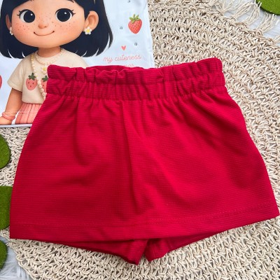 Conj My Cuteness Summer Vermelho Morangos